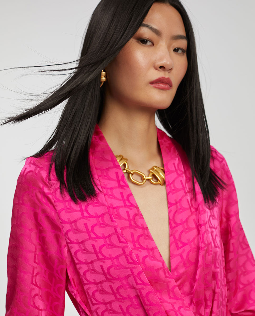 Logo print dress