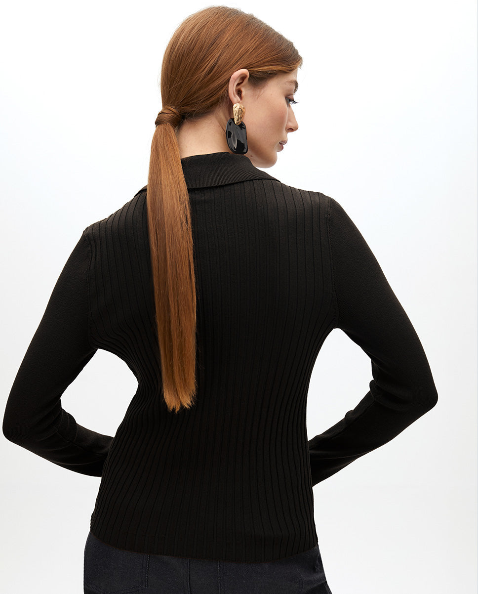 Zipper Cardigan with Double Pockets