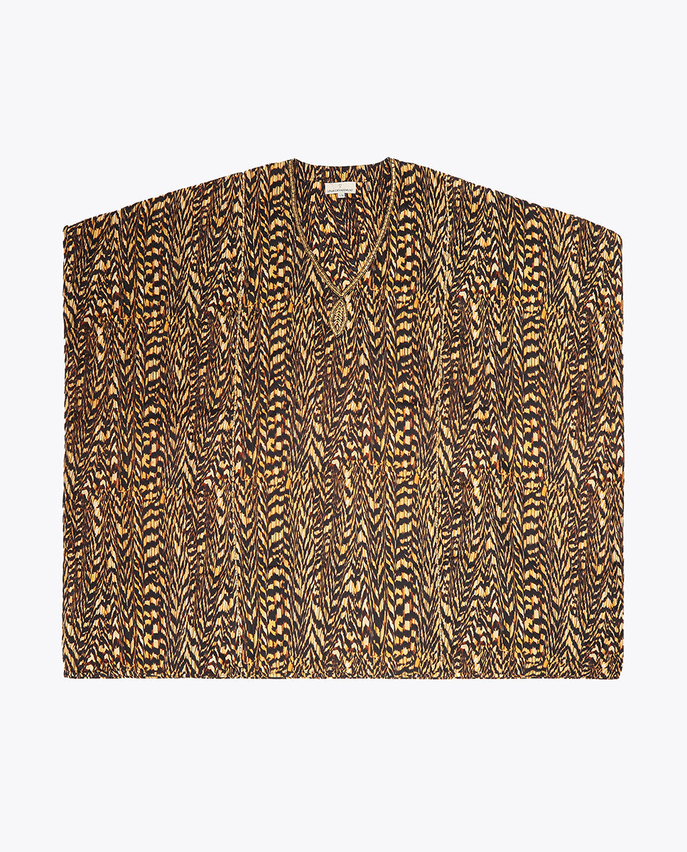 LS2416046-Black-Brown-Animal print caftan