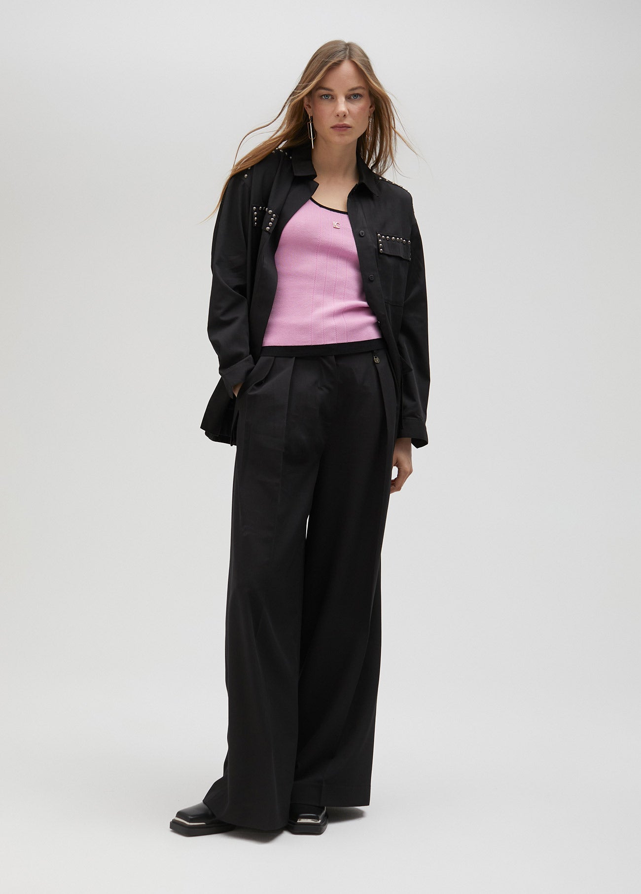 Studded overshirt