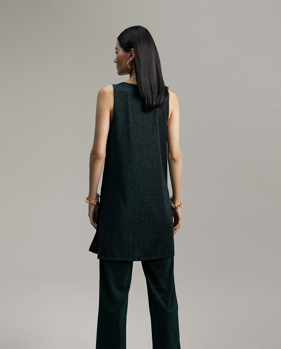 Long shimmer top