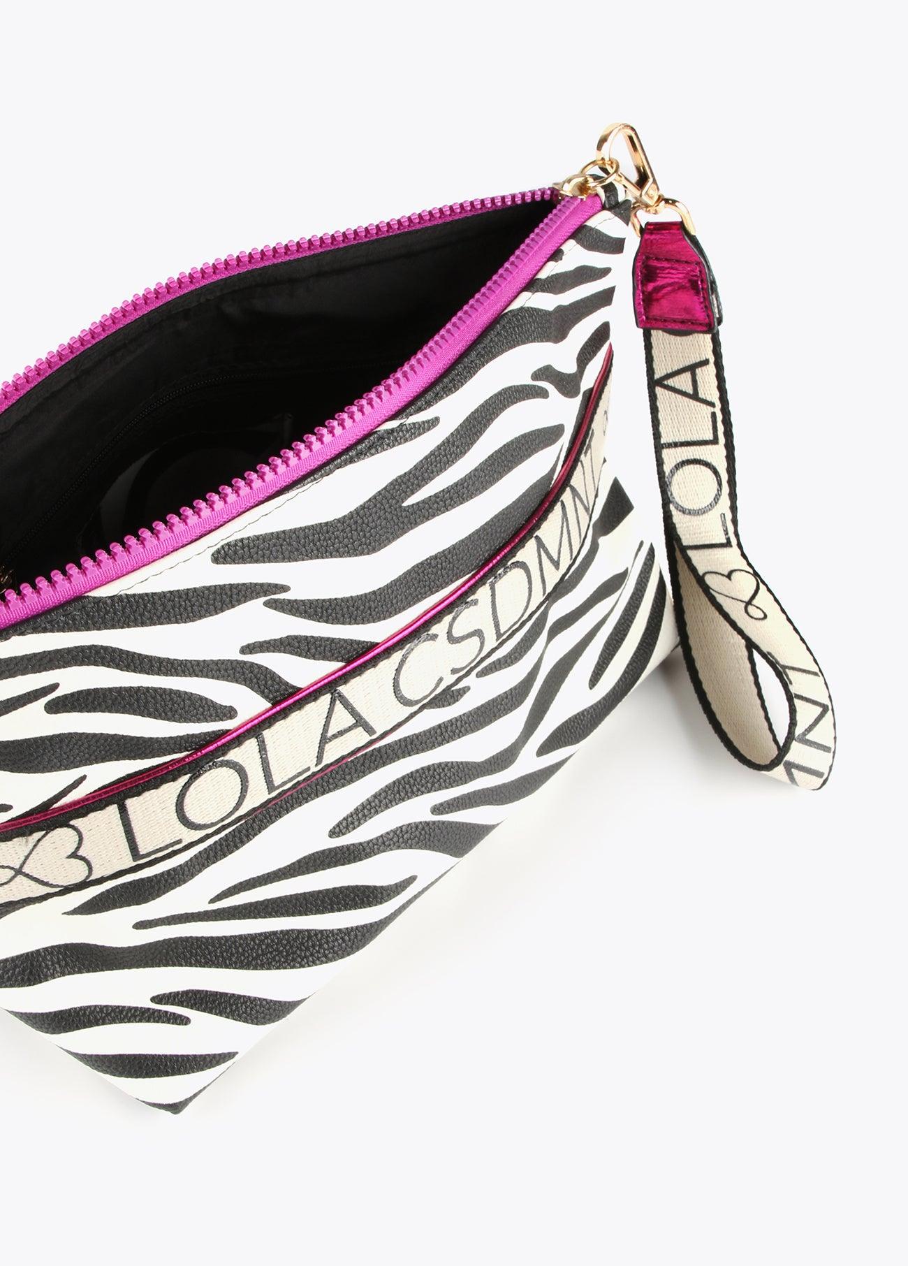 12404004-Animal print toiletry bag-Black