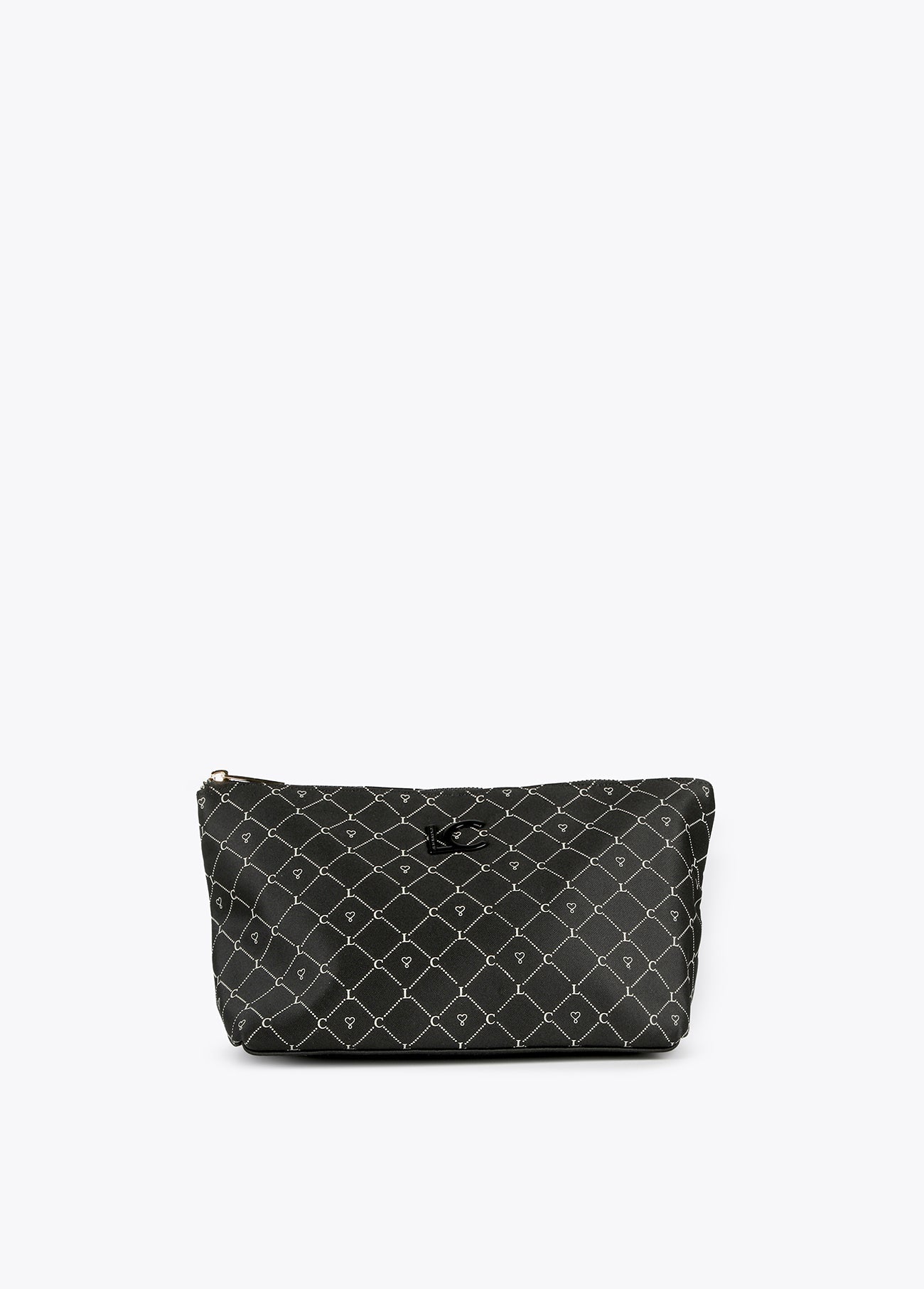 12404007-Animal print travel set-Black
