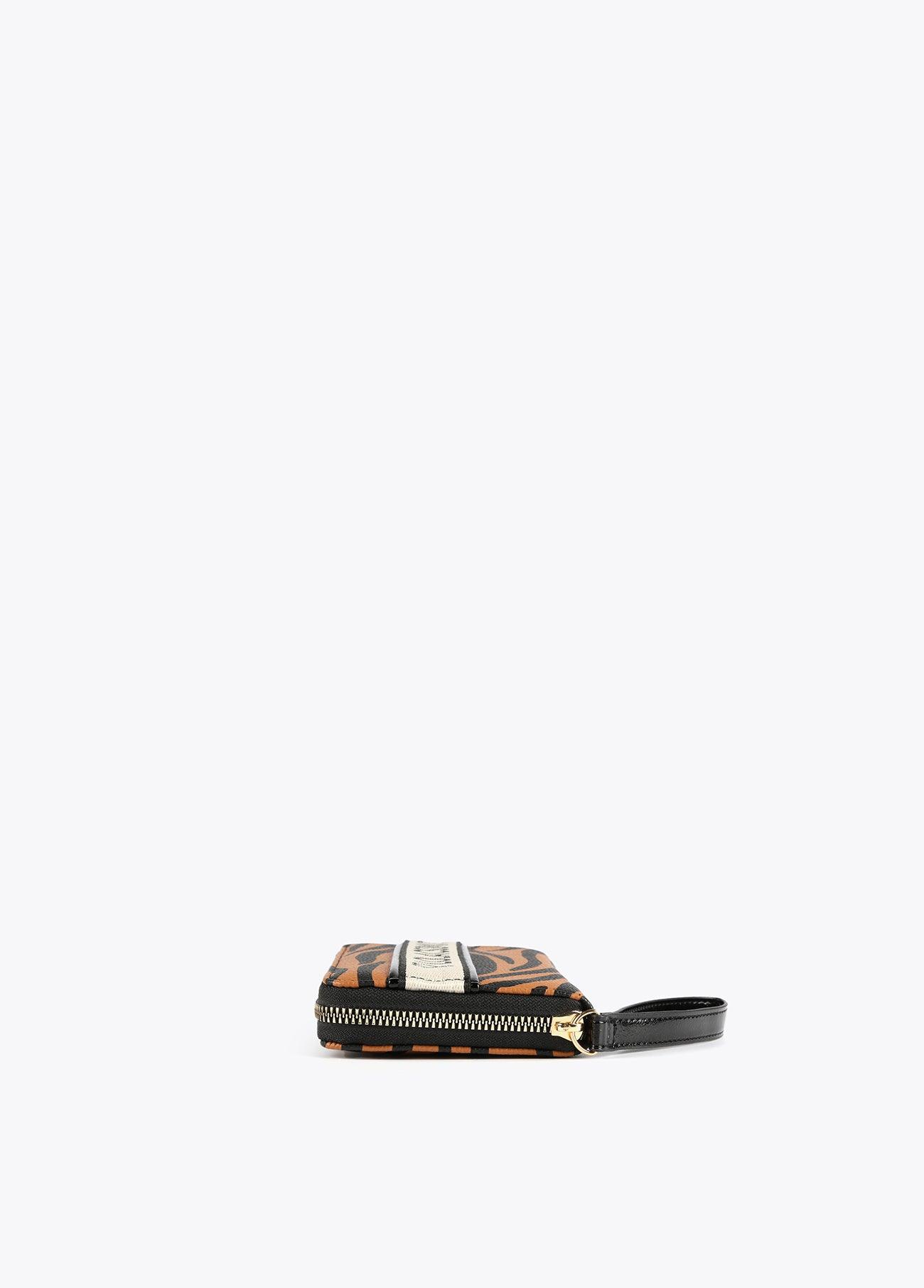 12405010-Zebra print wallet-Brown