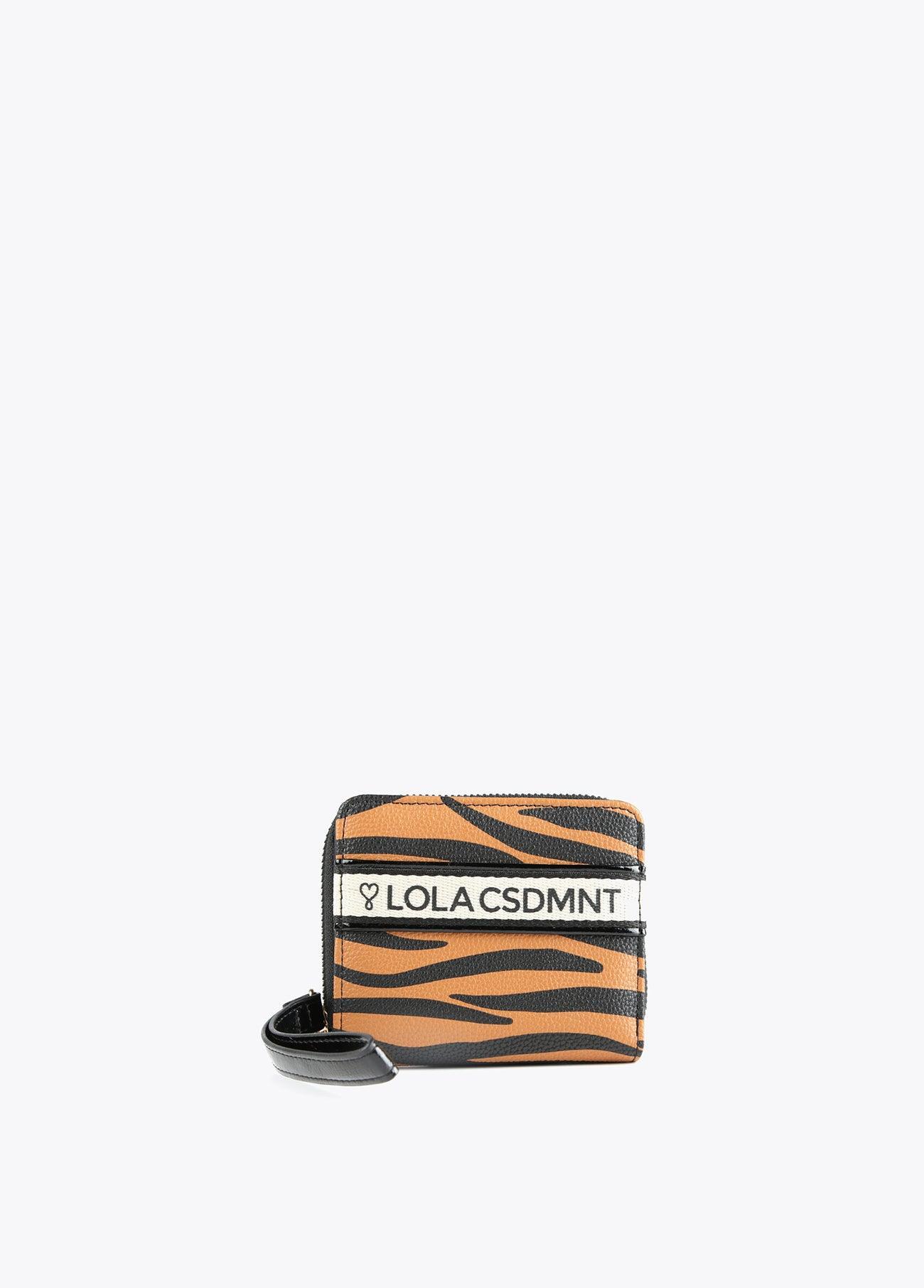 12405011-Zebra print purse-Brown