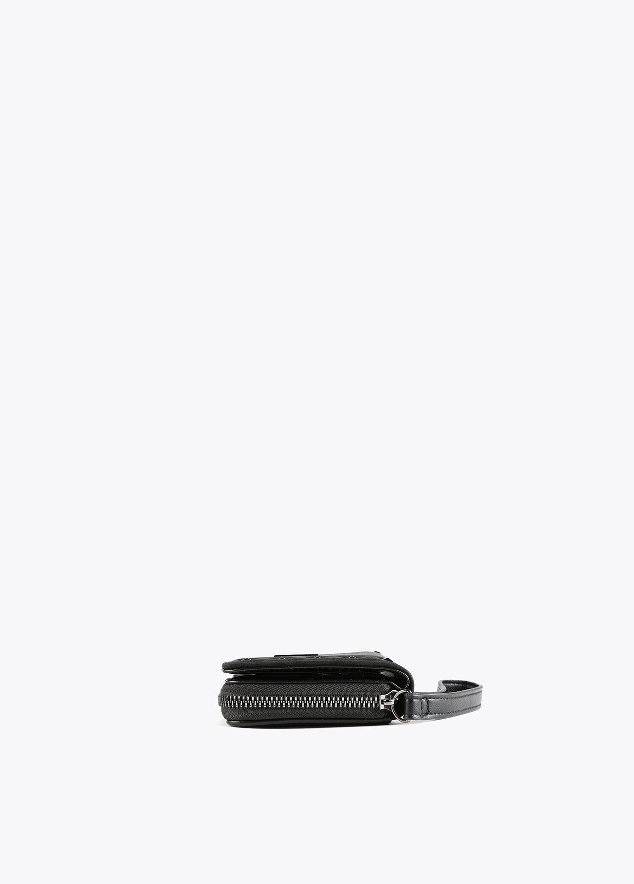 12405014-Animal print neoprene purse-Black