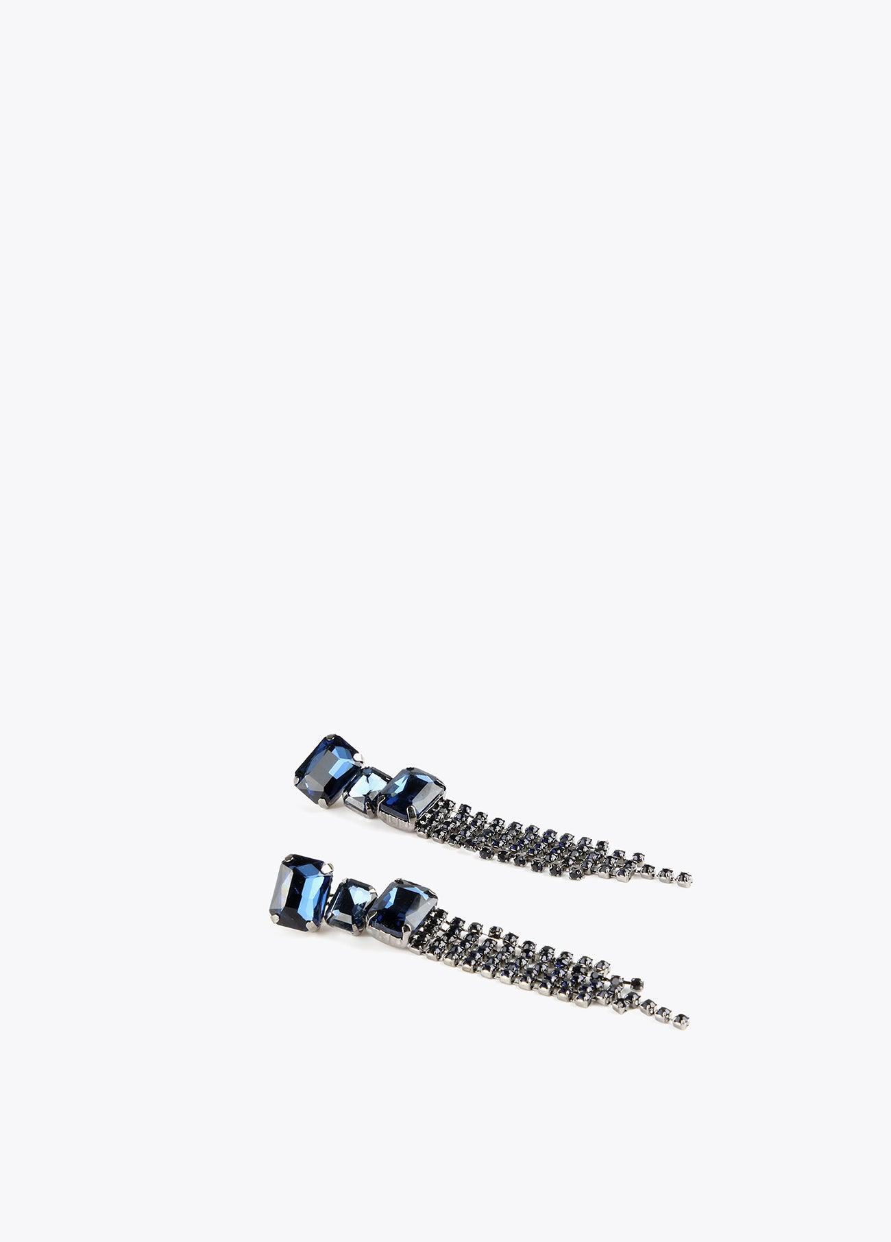 12410026-Long crystal earrings-Blue
