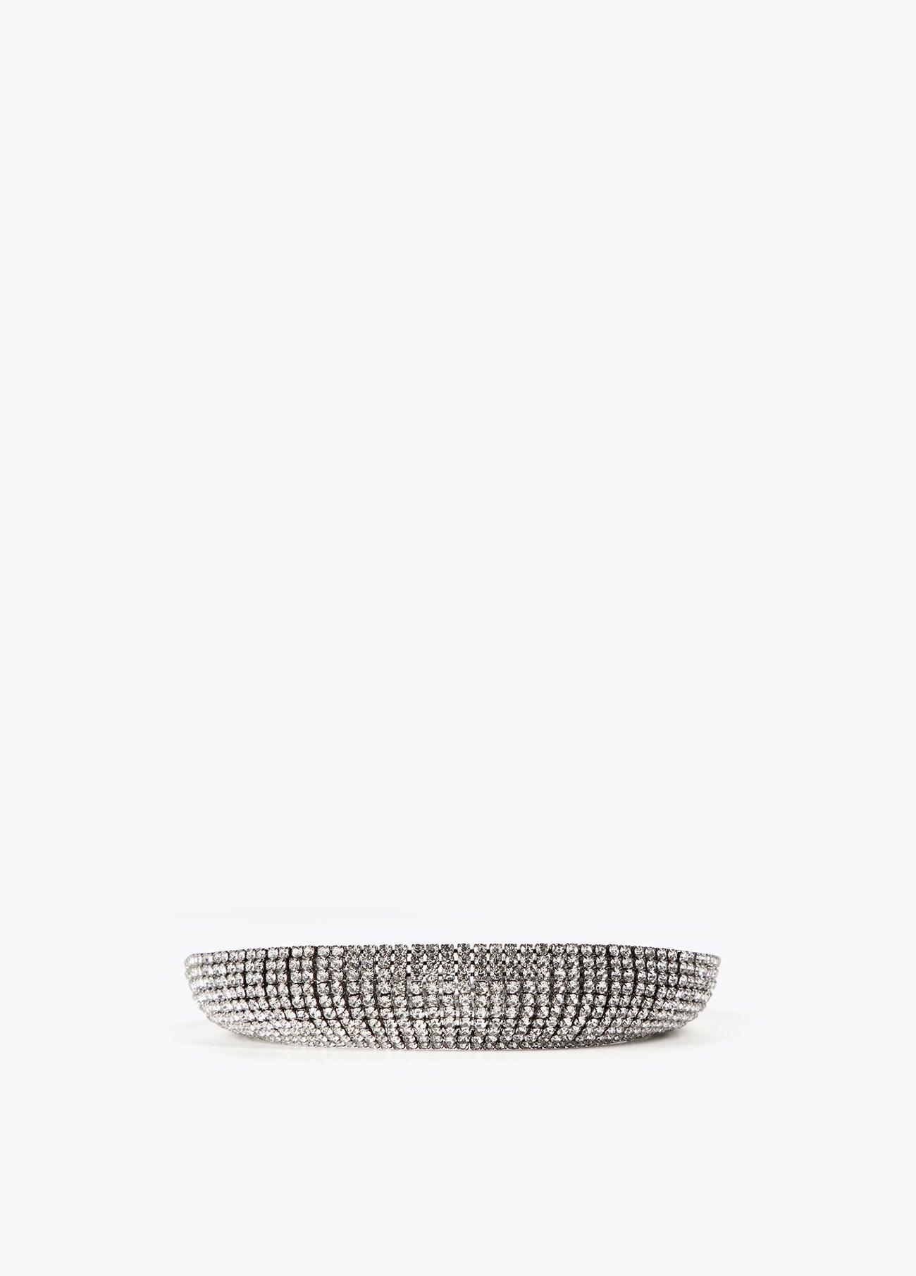 12411008-Choker with crystals-Glass
