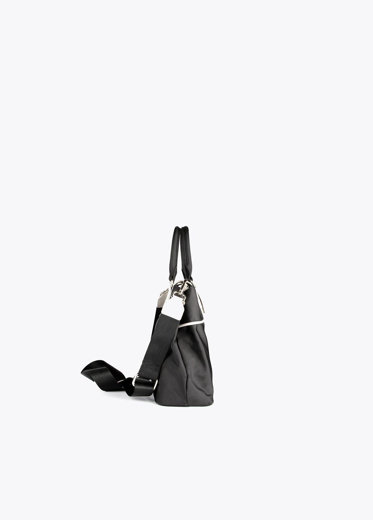 12419005-Bowling bag with neon details-Black