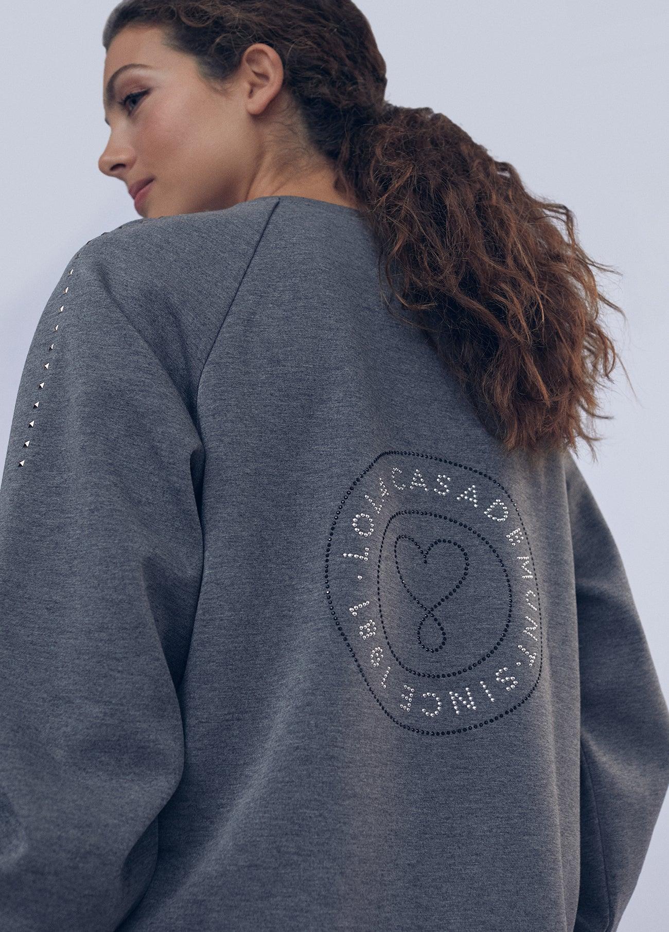 12465003-Midi sweatshirt-Grey
