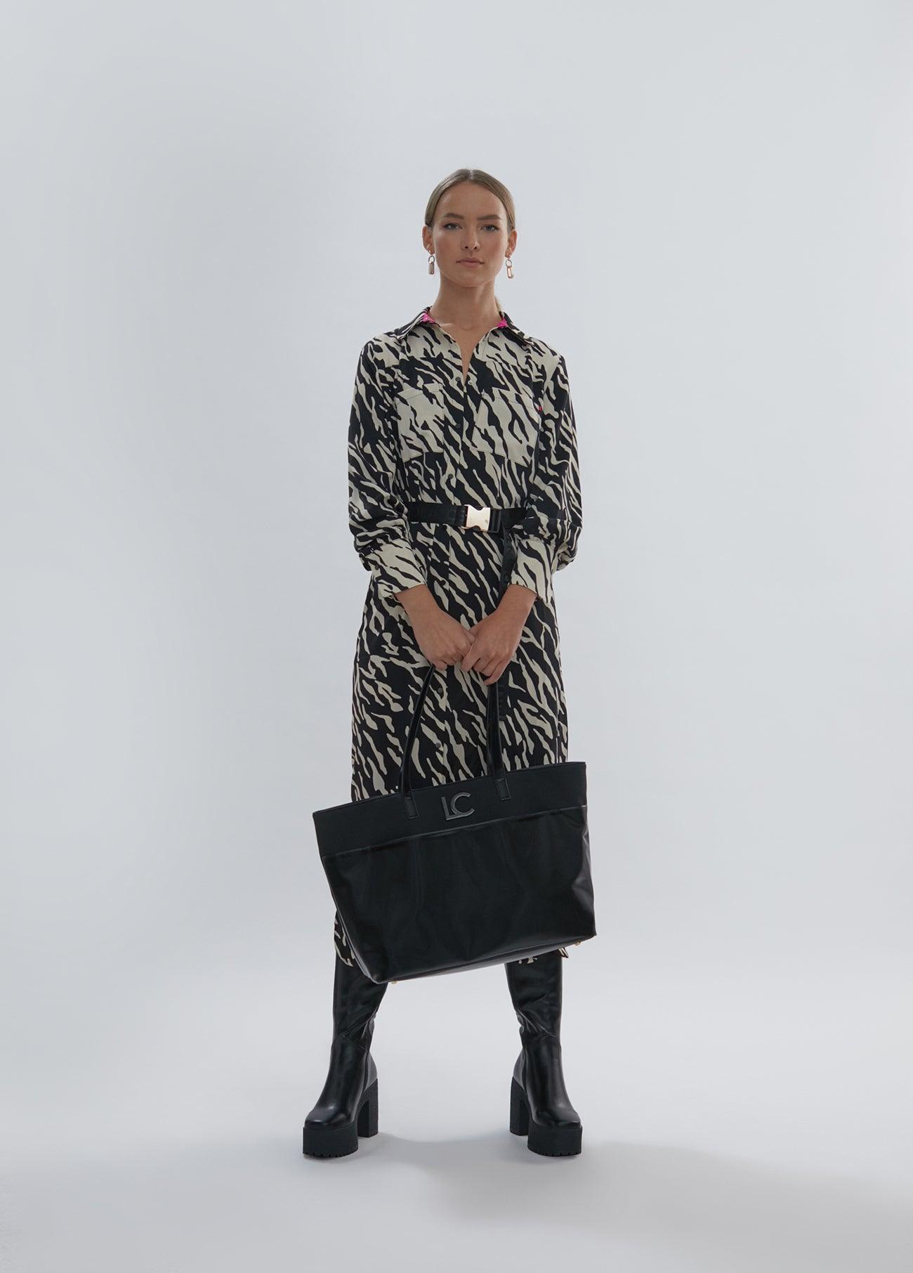 12465010-Zebra print dress-Multi