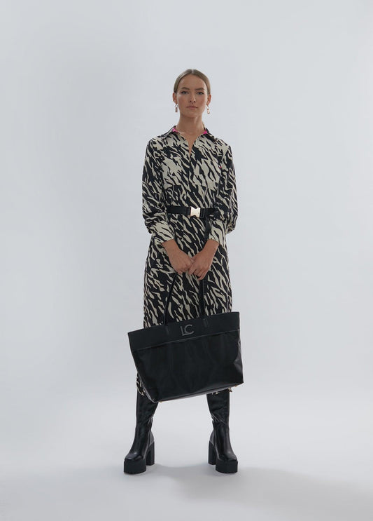 12465010-Zebra print dress-Multi