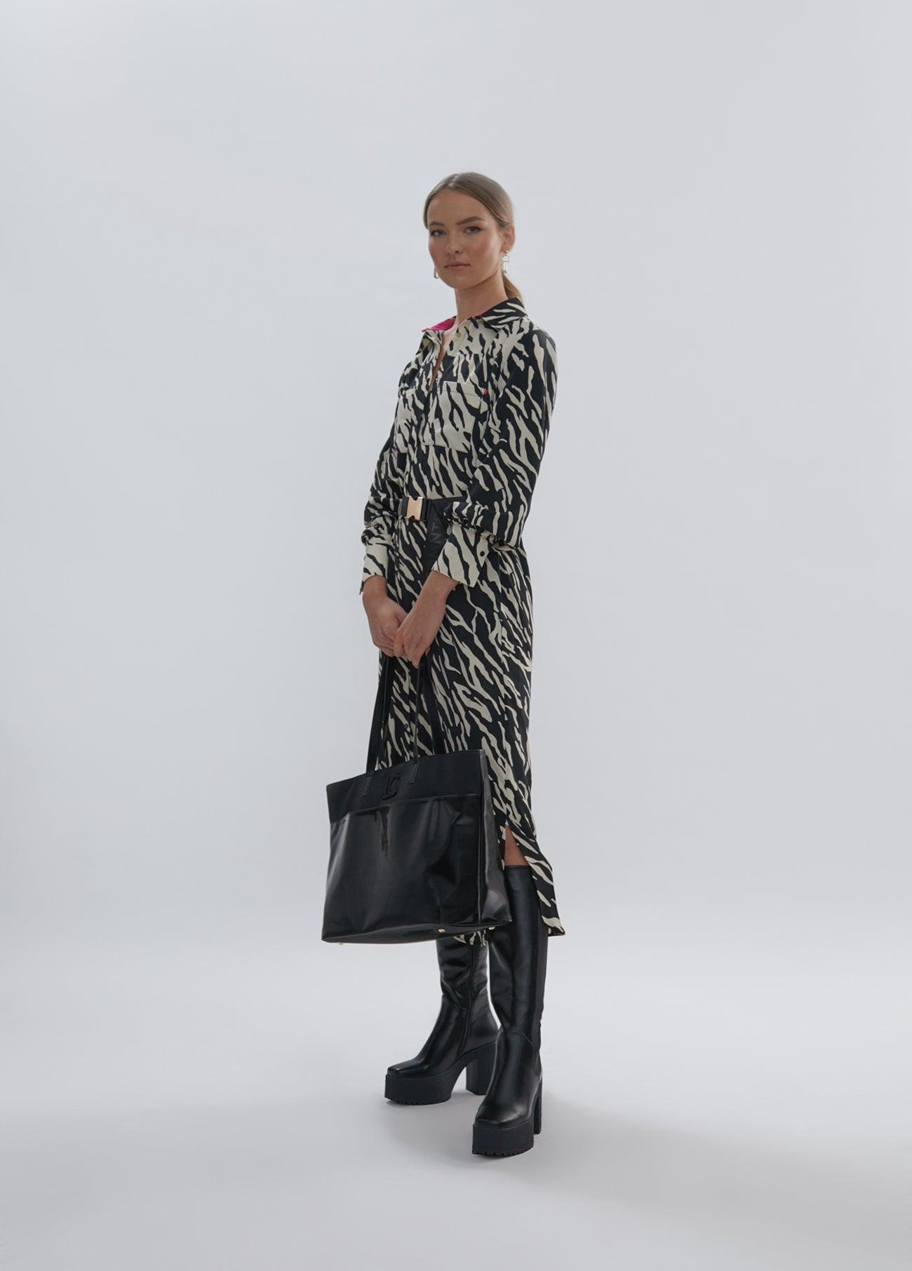 12465010-Zebra print dress-Multi