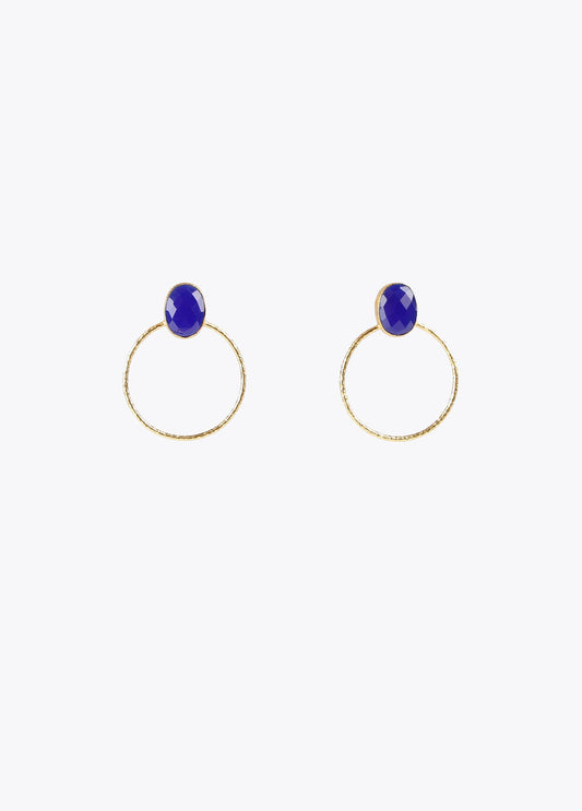 32410004-Hoop earrings-Blue