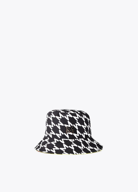 32451003-Laminated-effect logo hat-Black