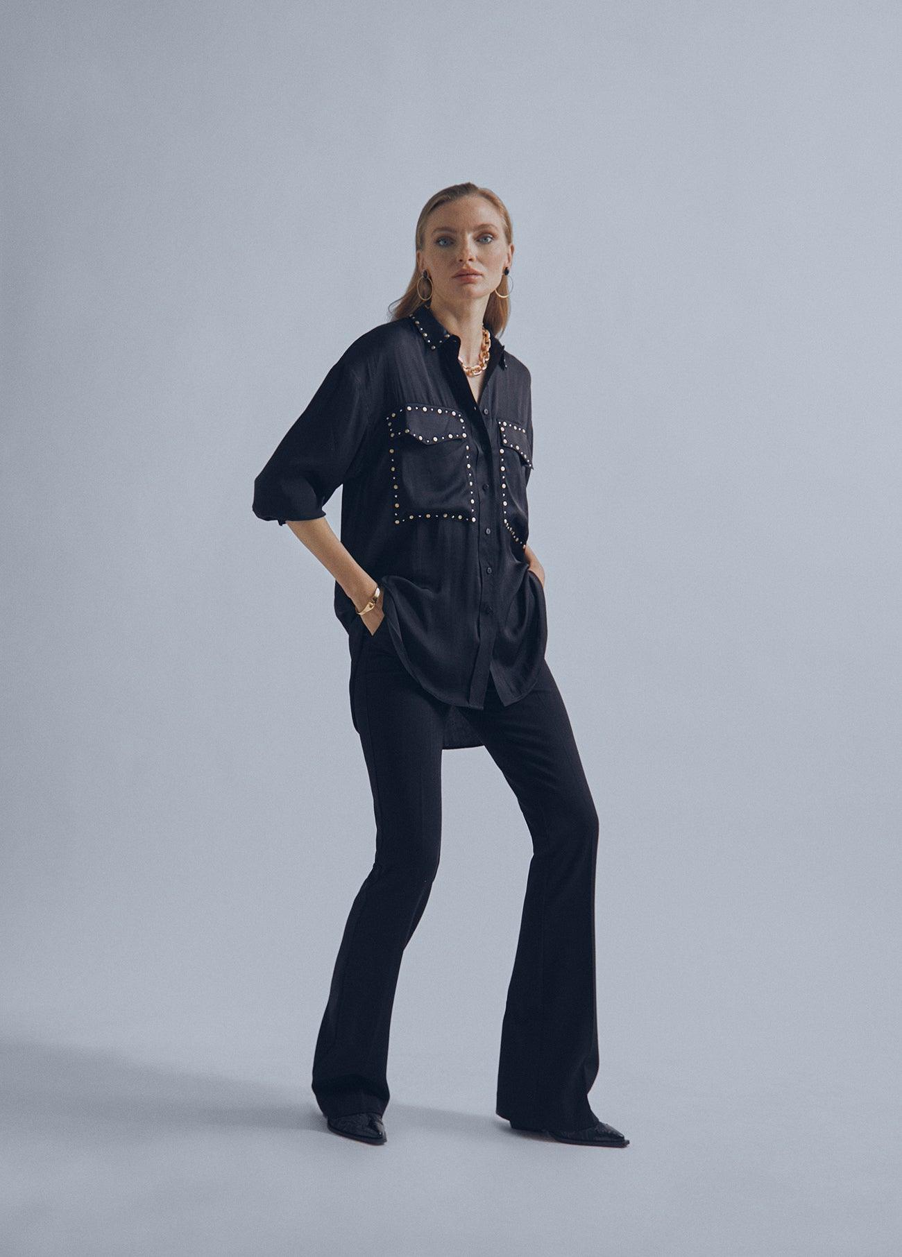 32460005-Oversize shirt-Black