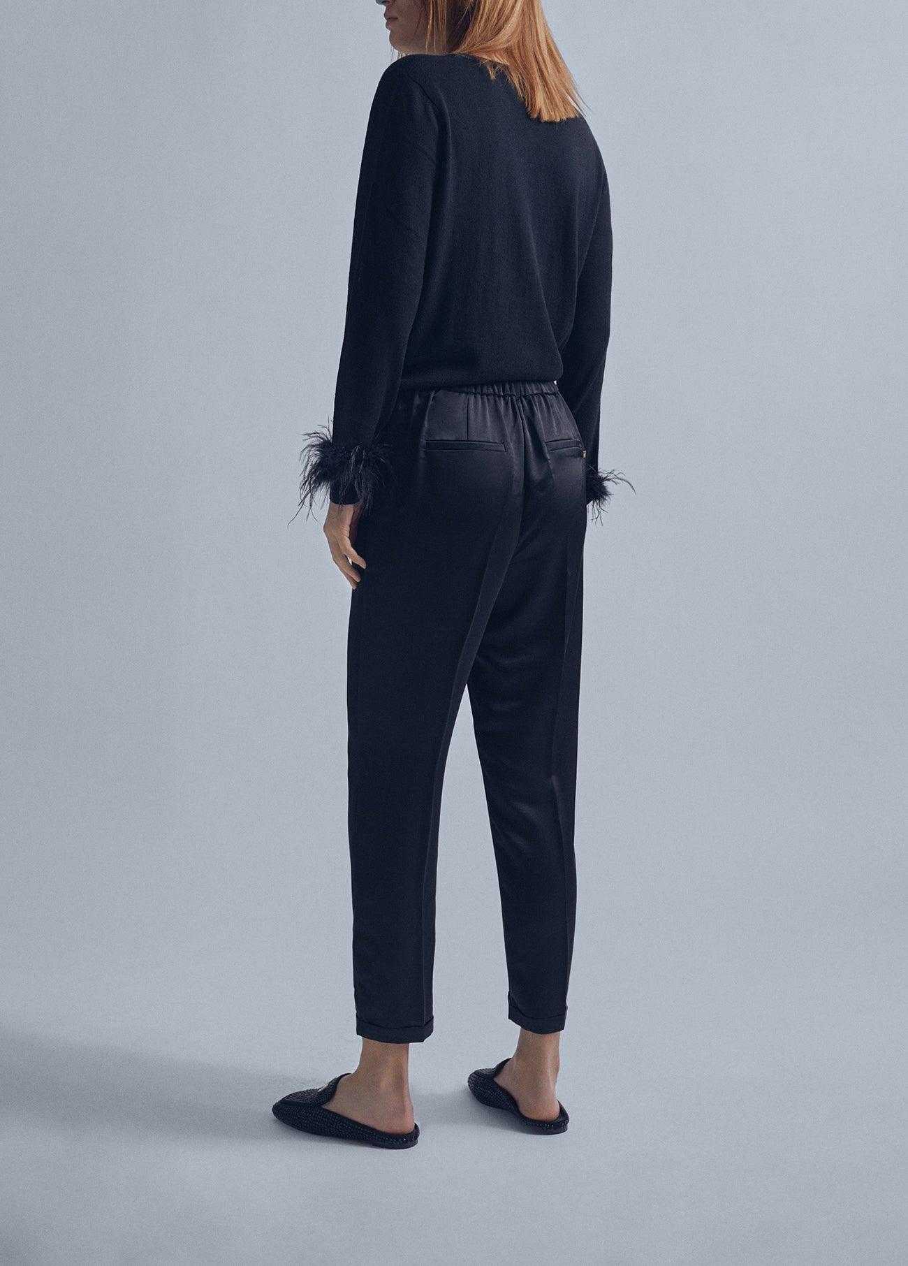 32467029-Satin joggers-Black