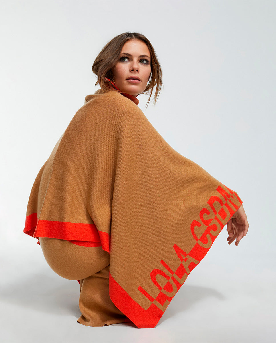 Knit cape