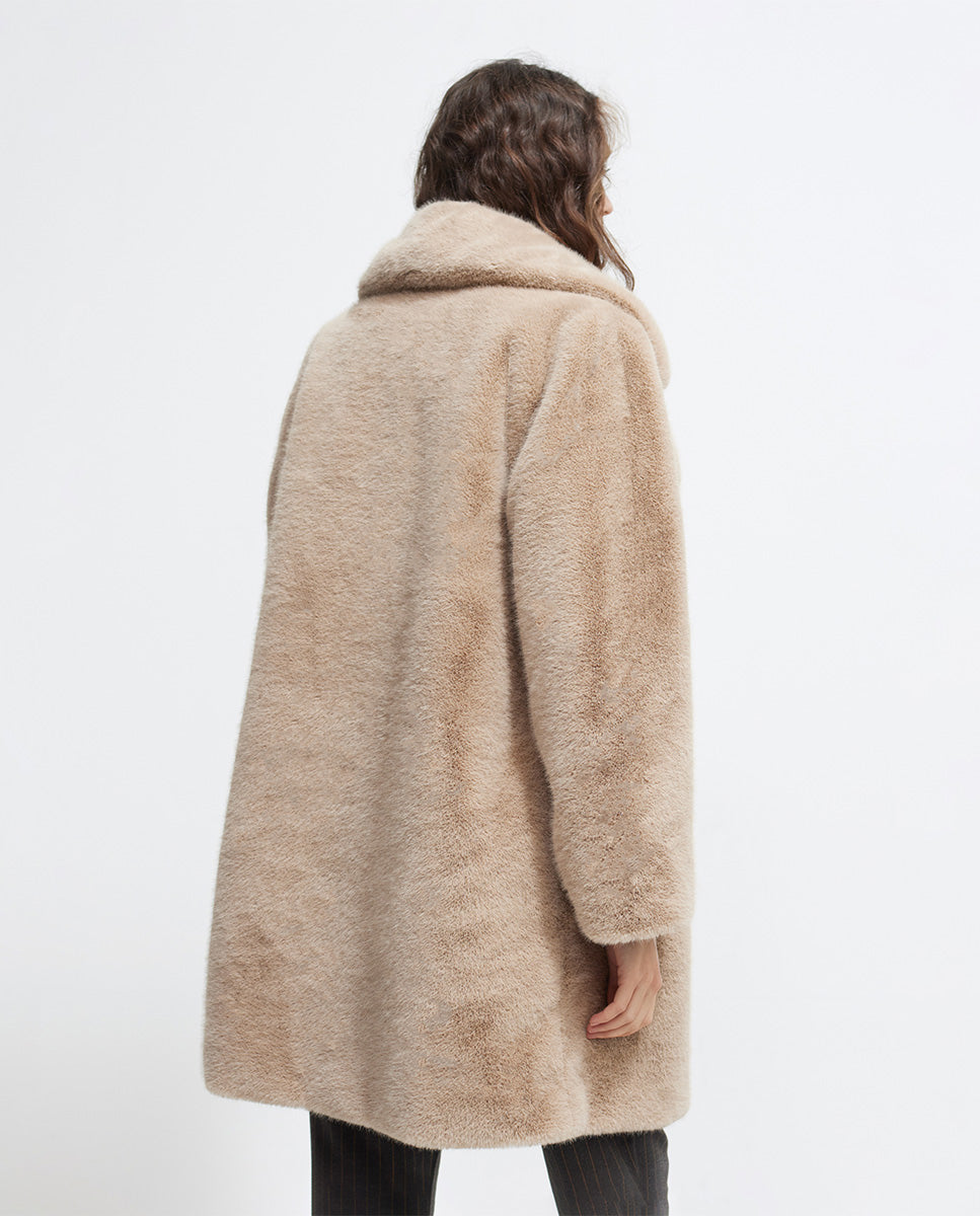 Faux fur jacket