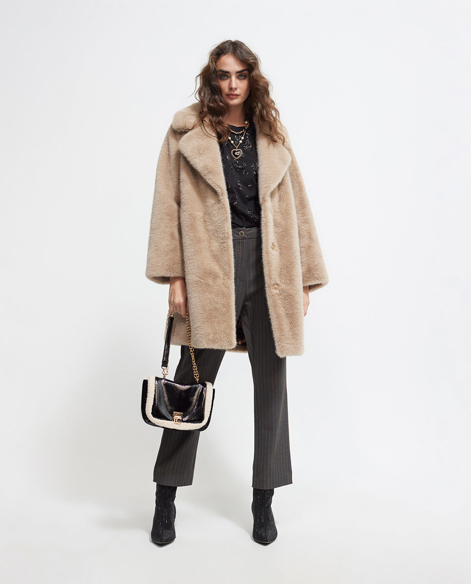 Faux fur jacket