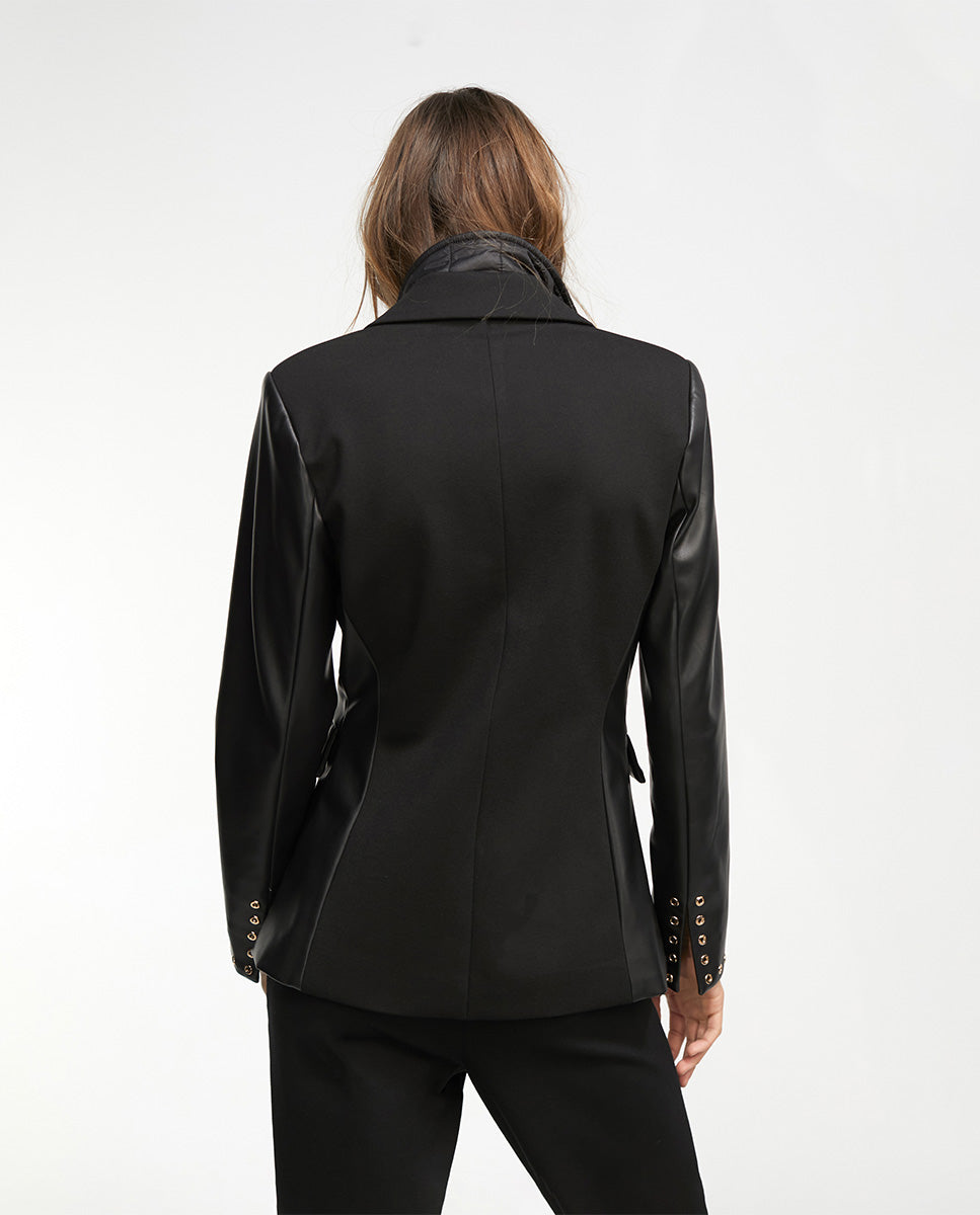 Blazer with eyelets