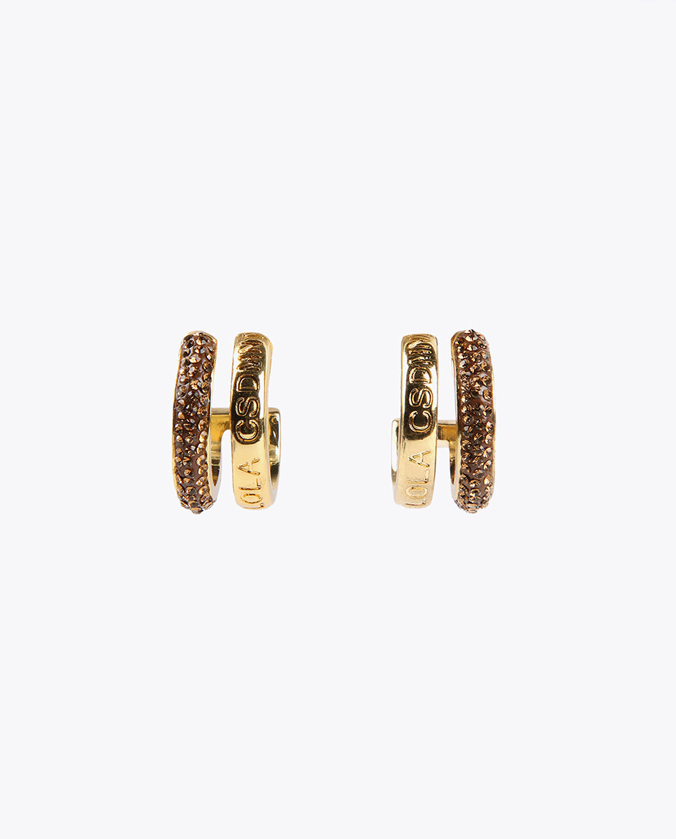 Double hoop earrings