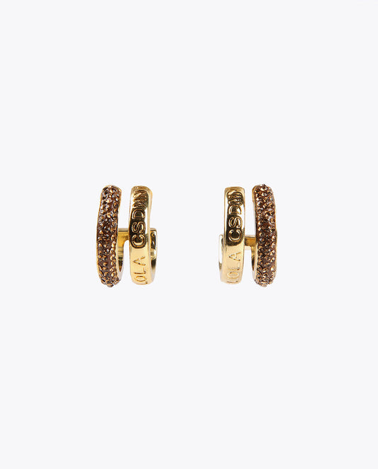 Double hoop earrings