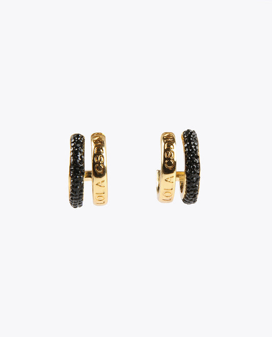 Double hoop earrings