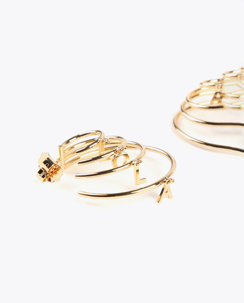 4 hoop earrings