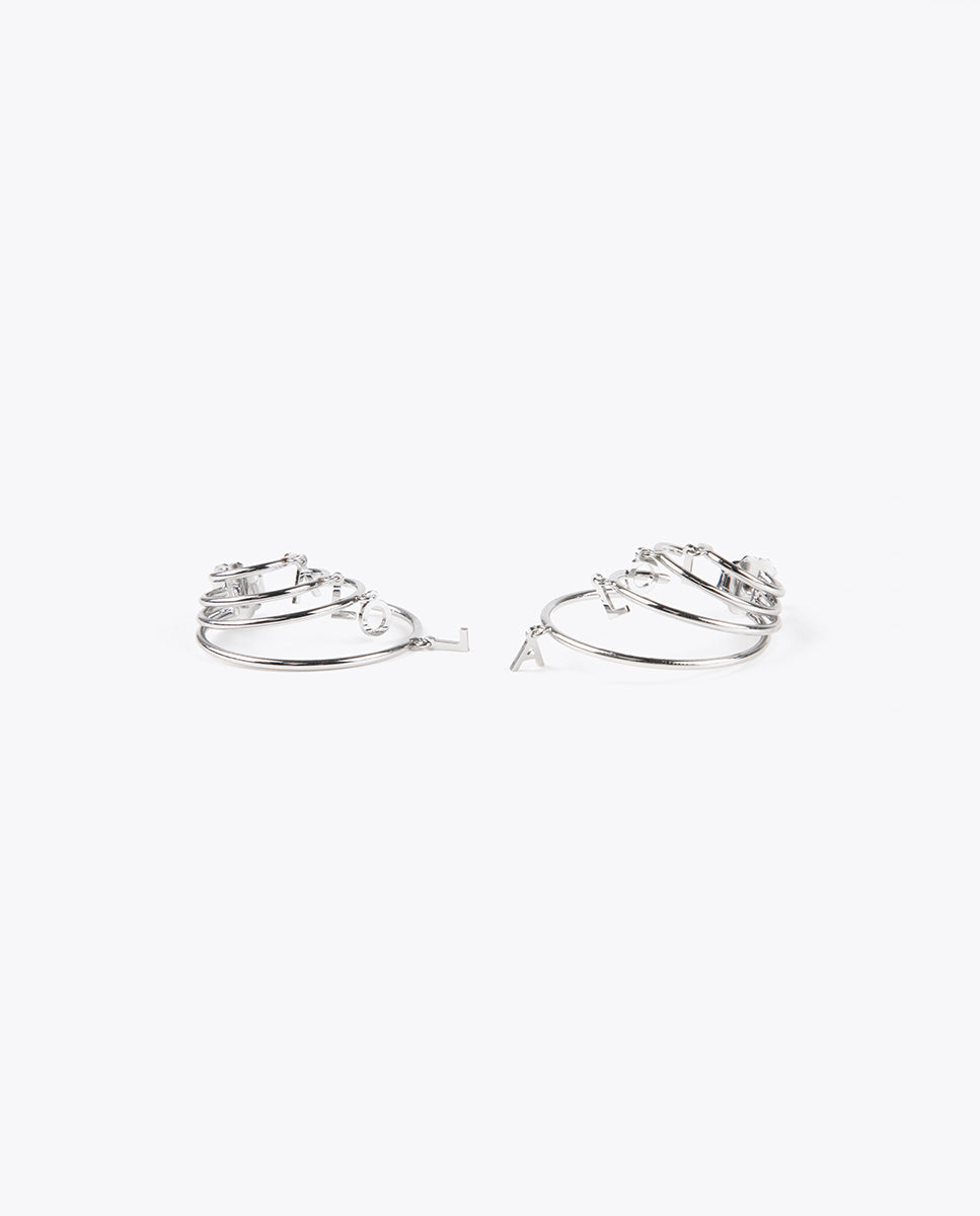 4 hoop earrings