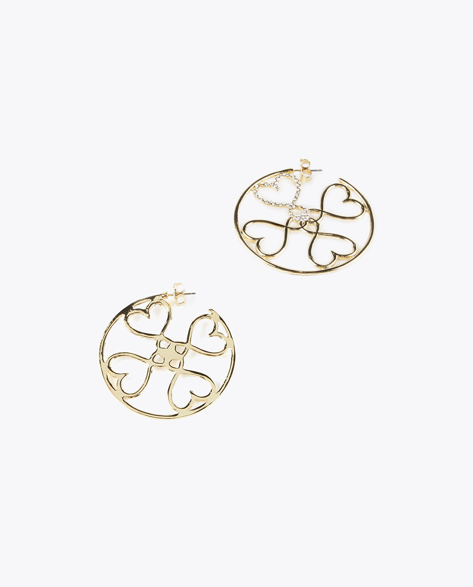 Gold-toned hoop earrings