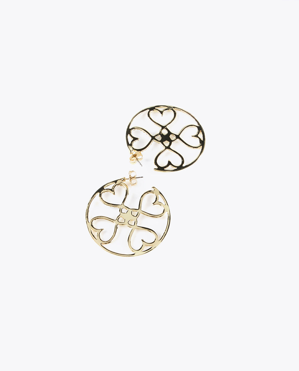 Gold-toned hoop earrings