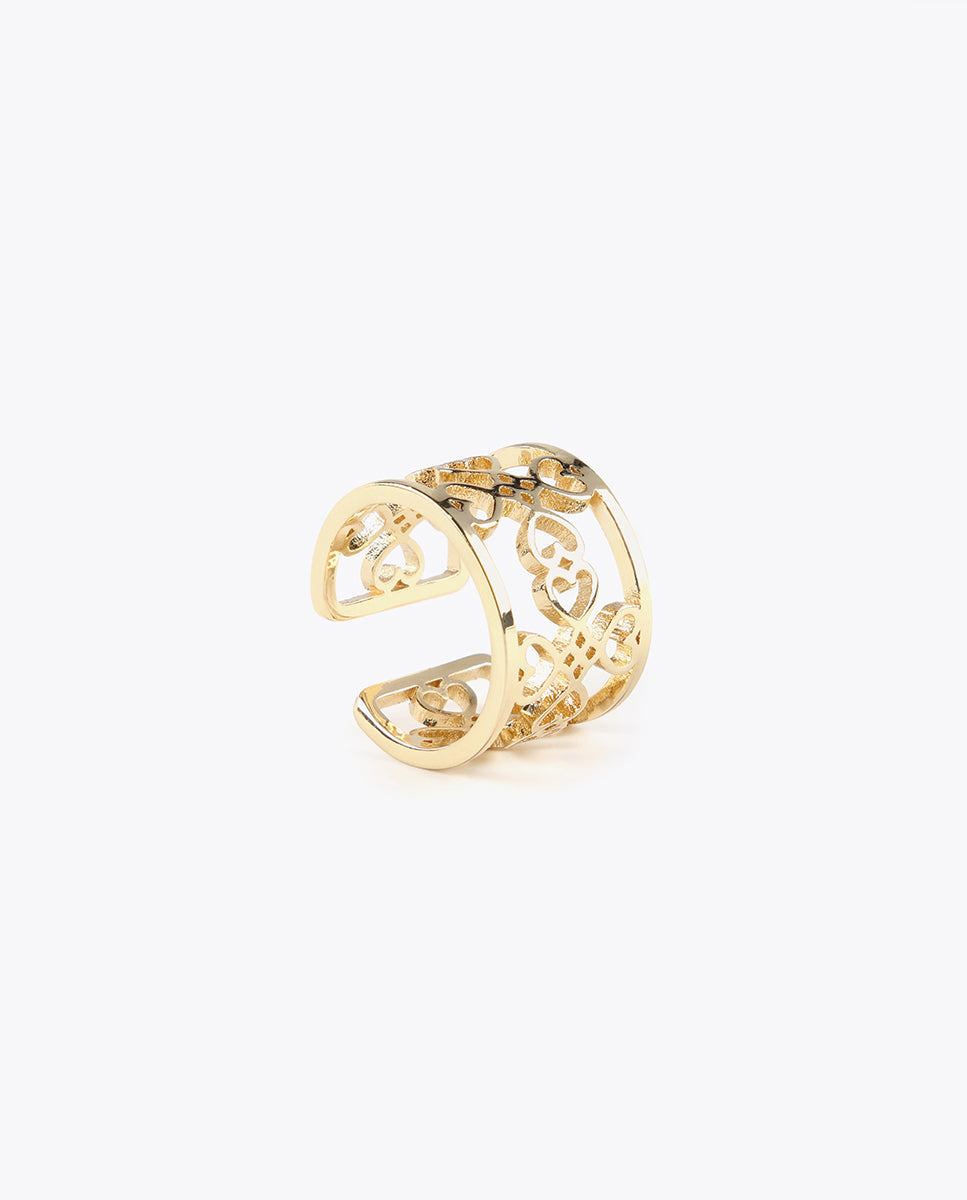 Infinity heart ring