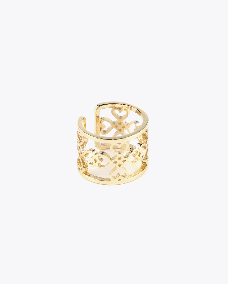 Infinity heart ring