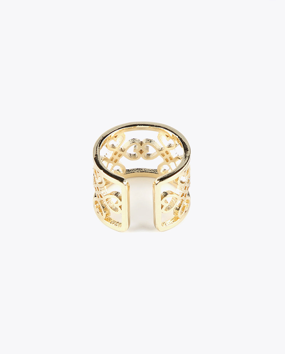 Infinity heart ring