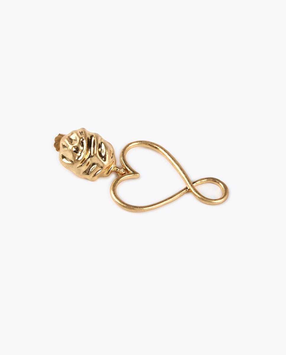 Infinity heart earrings