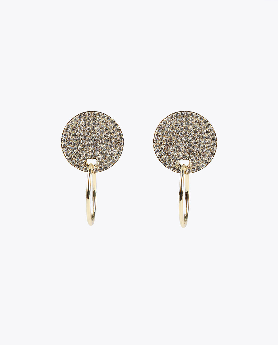 Stud and hoop earrings