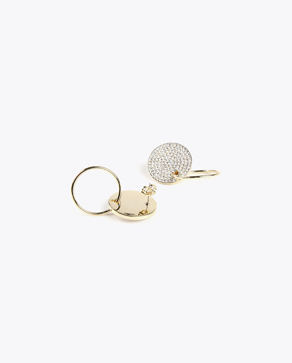 Stud and hoop earrings