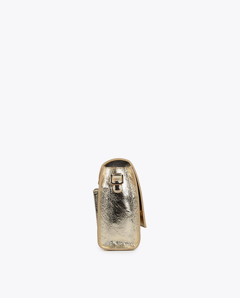 Metallic crossbody bag