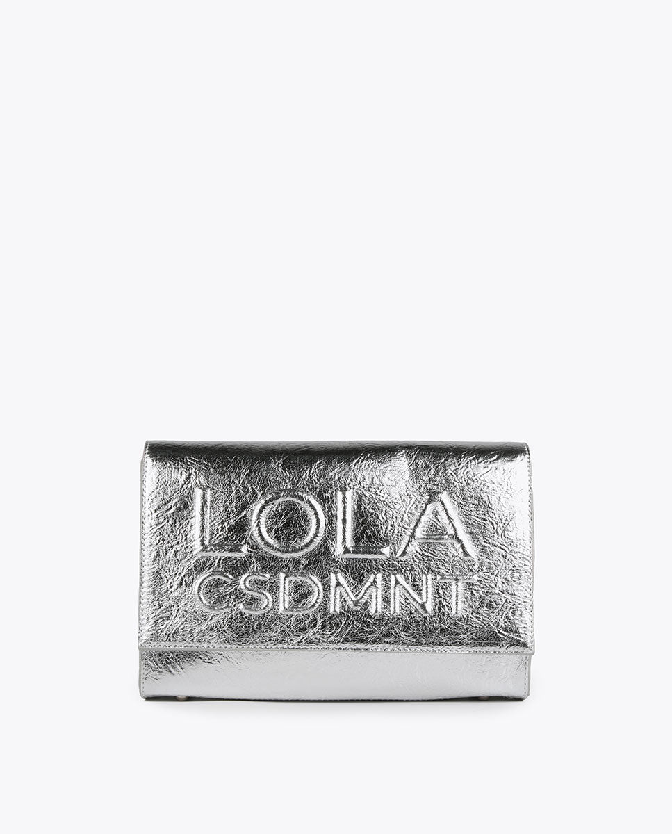 Metallic crossbody bag
