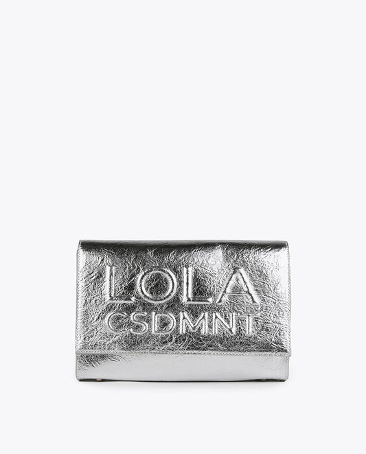 Metallic crossbody bag