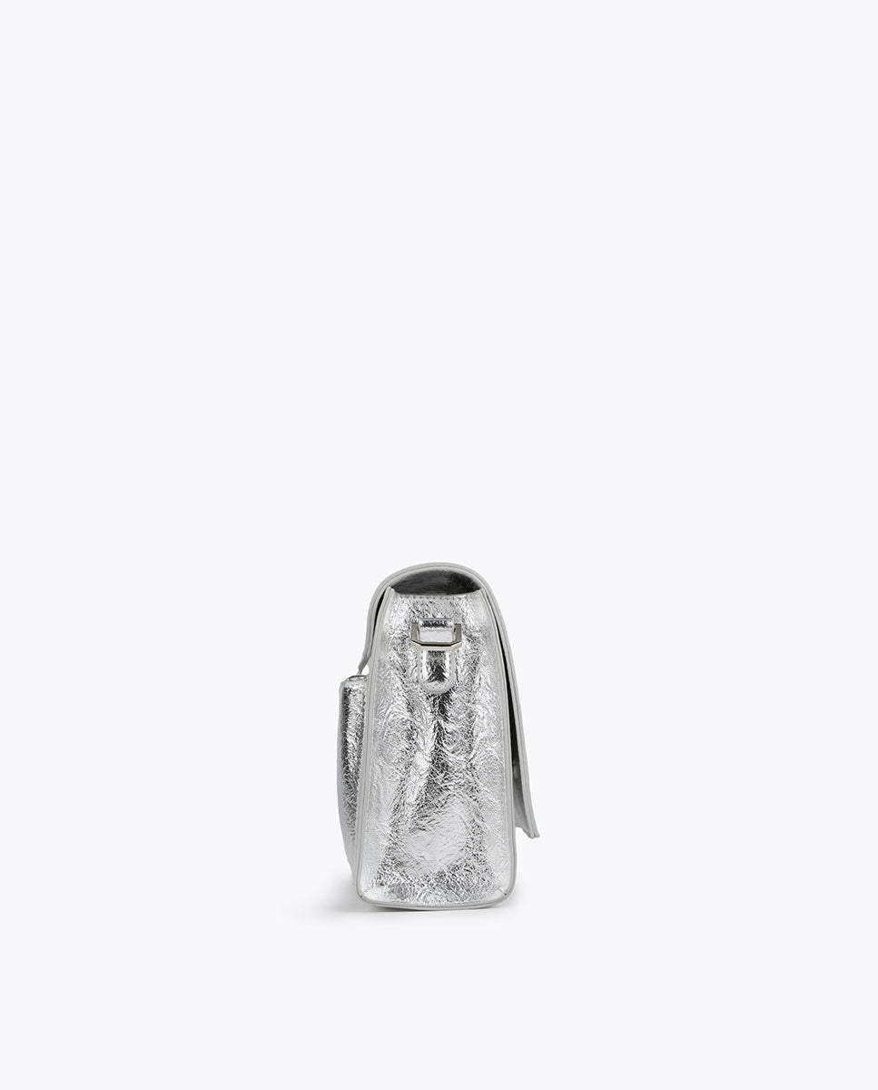 Metallic crossbody bag