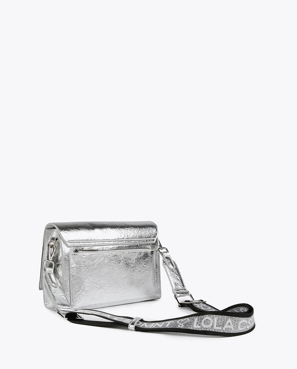 Metallic crossbody bag