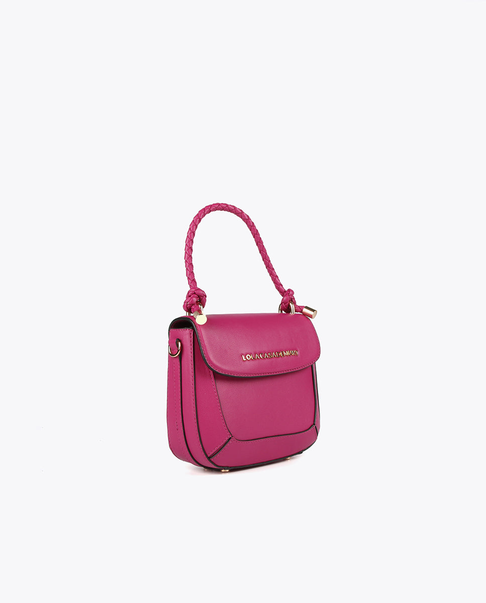 Crossbody bag with braided handle