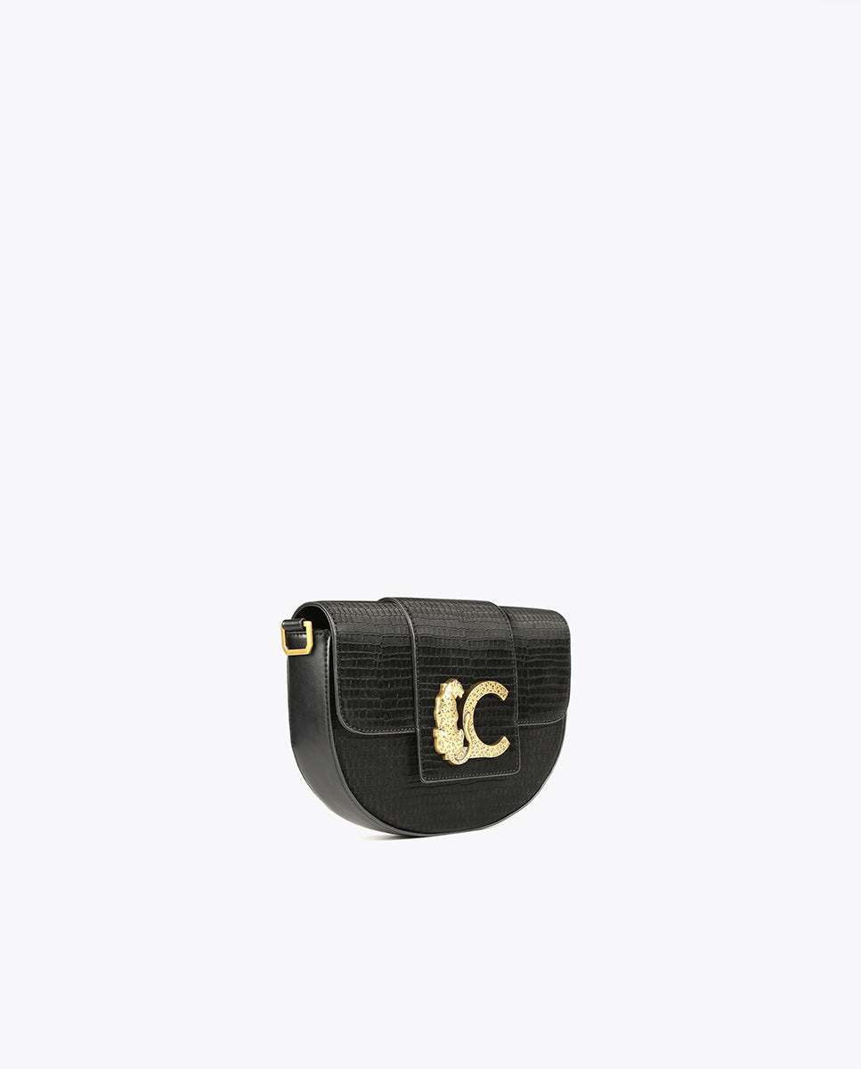 Crossbody bag with flap