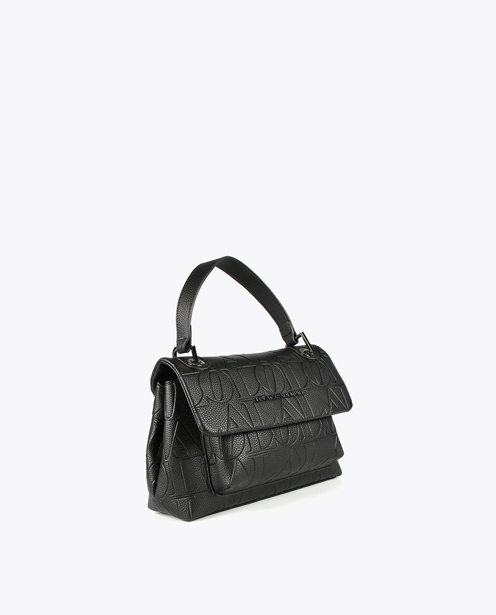 Logo embossed crossbody bag