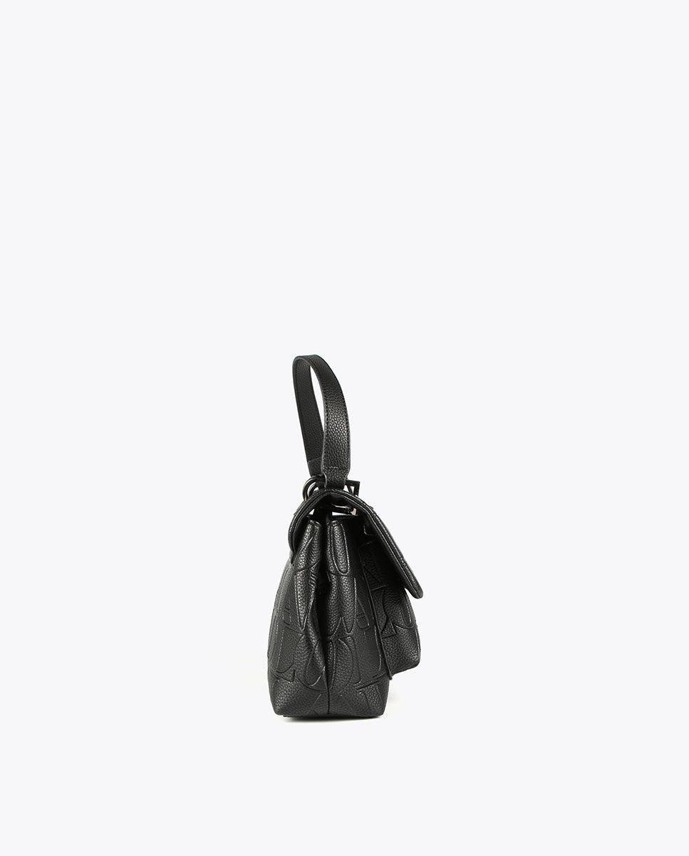Logo embossed crossbody bag