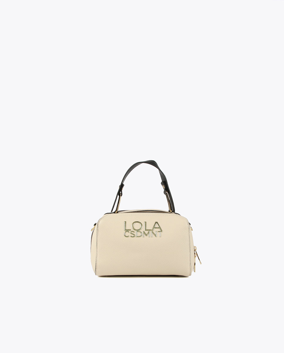 Mini briefcase crossbody bag