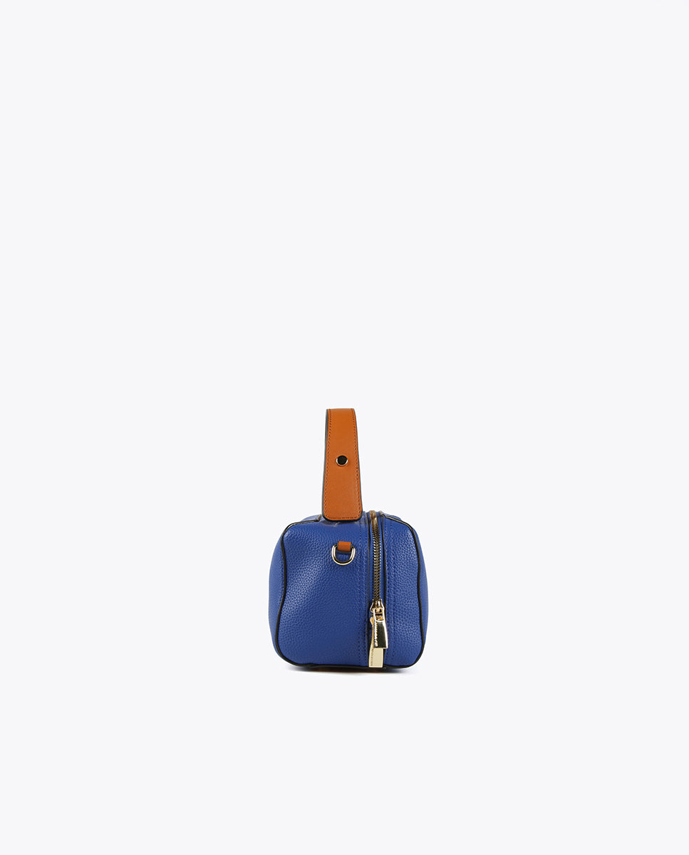 Mini briefcase crossbody bag