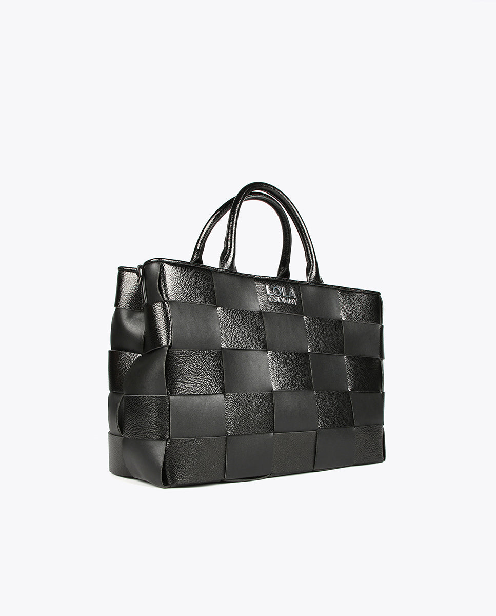 Braided tote bag